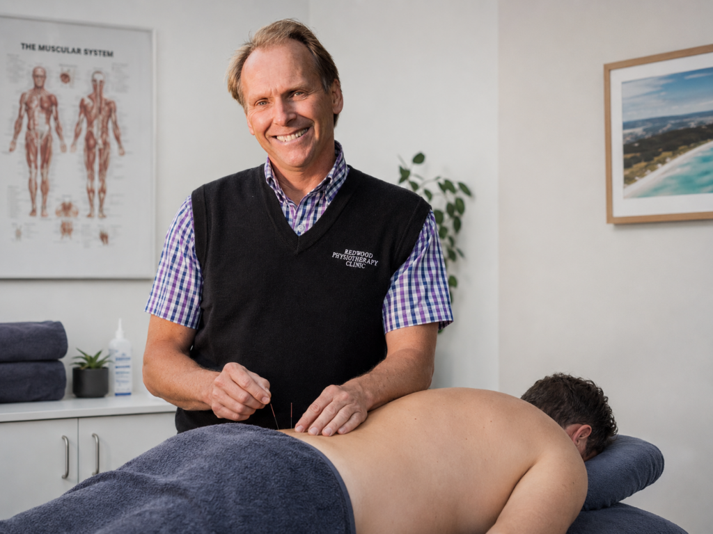Work Site Assessment Back Acupuncture Treatment Session