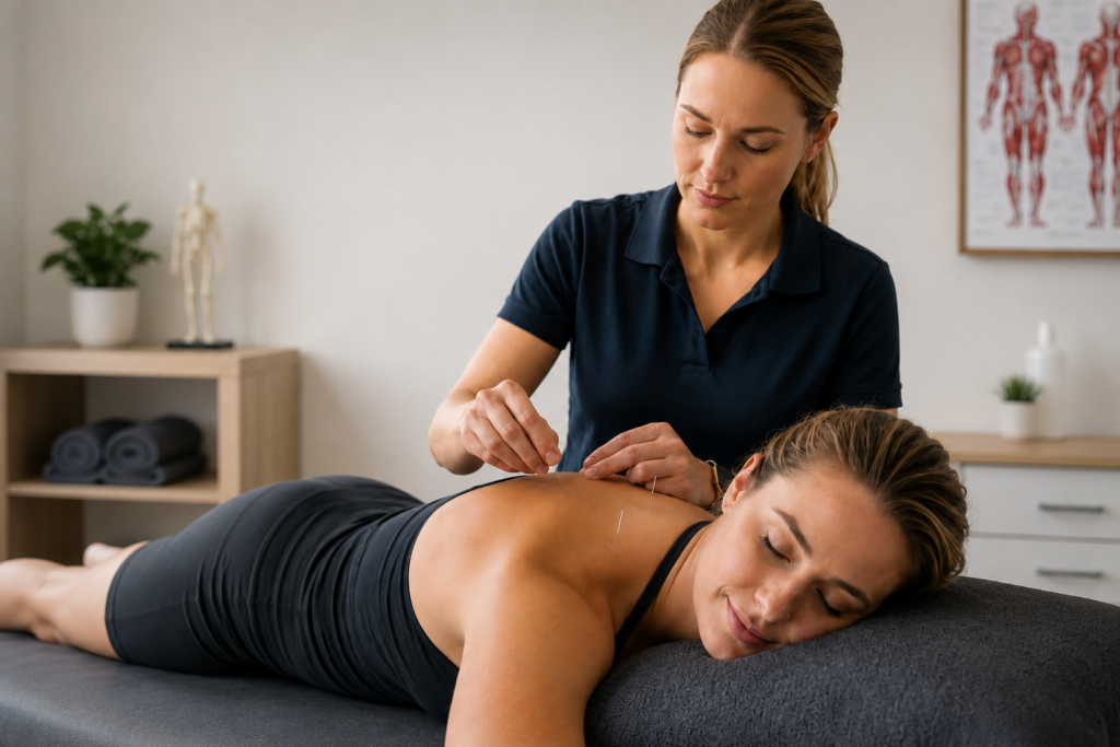 Manipulation Dry Needling Acupuncture session Redwood Physio