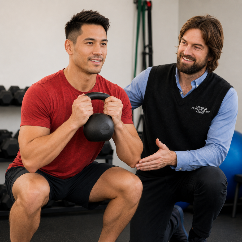 Strapping Squat Coaching in the Gym